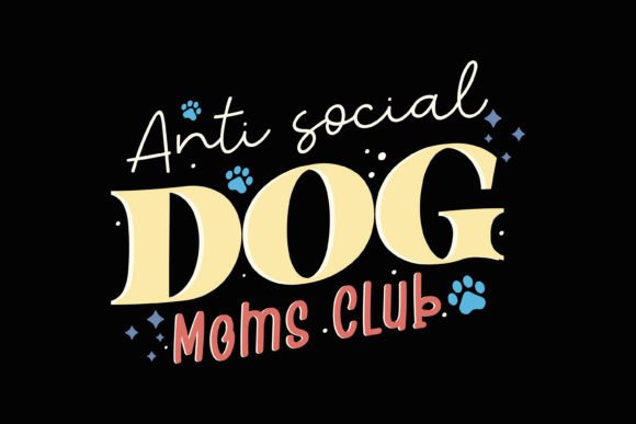 Anti Social Dog Retro Mothers Day SVG