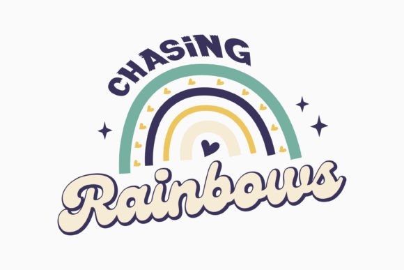 Chasing Rain Retro Groovy Inspirational