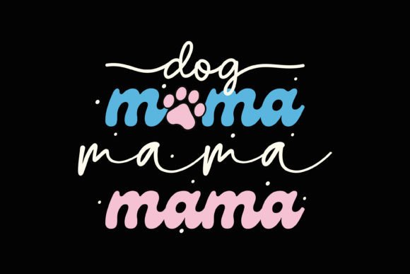 Dog Mama Retro Mothers Day SVG Mom Dog
