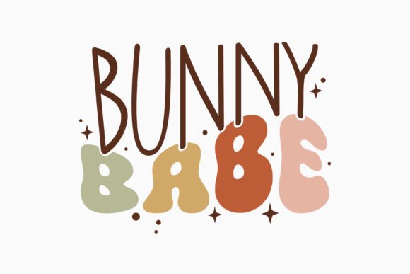 Retro Easter SVG Design Babe