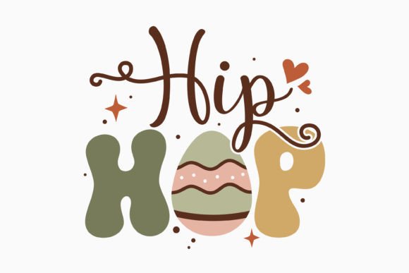 Retro Easter SVG Design Hip Hop