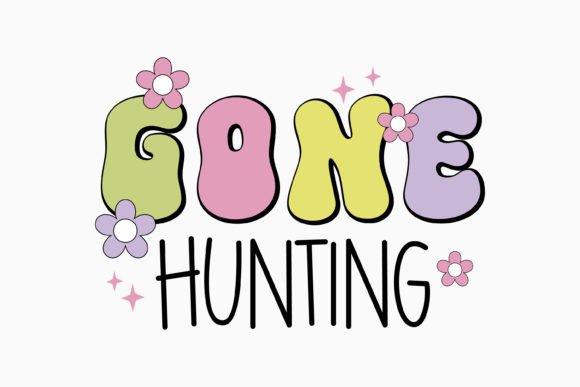 Retro Easter SVG Gone Hunting