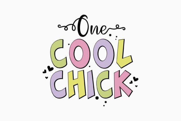 Retro Easter SVG One Cool Chick