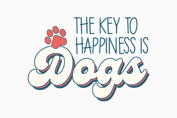 The Key to Retro Dog Quote Svg Design
